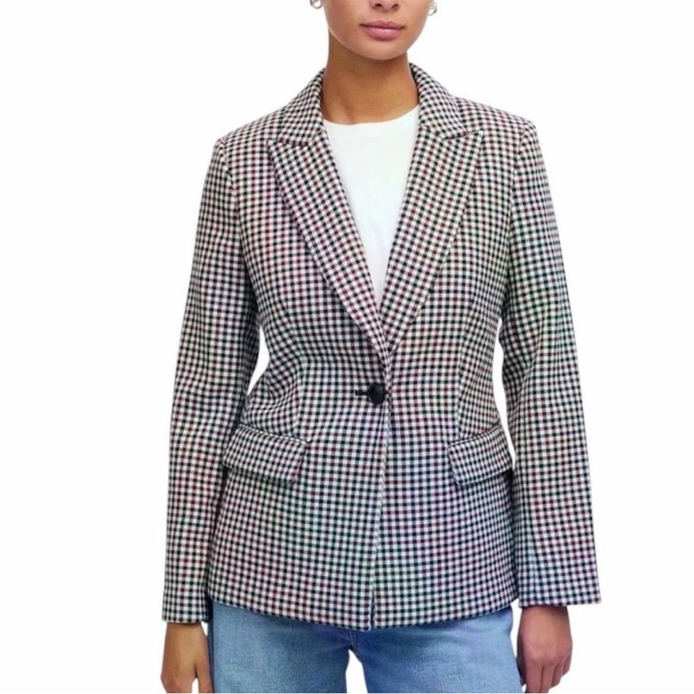 Madewell The Alston Blazer in Aroma Plaid